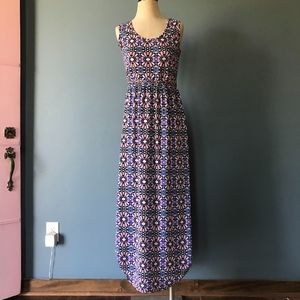 Xhiliration Floral Dress Cutout Detail Waist